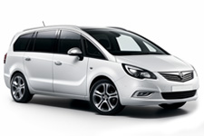 Vauxhall Zafira hire vehicle